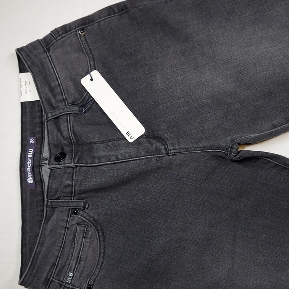 Tractr Blu Skinny Jeans Julia High Rise raw hem size 28 - Picture 2 of 16